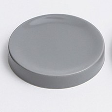 圓形餐盤, 灰色, 1入