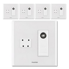 開關插座 SE22 複合式MATV單元 + 4P電話, 5個