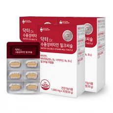 씨엠지제약 닥터 수용성 비타민 밀크씨슬, 30정, 3개