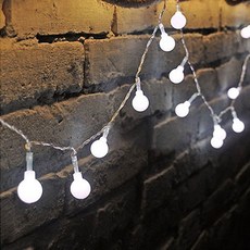 DIY 건전지용 갤럭시 LED 40구 구슬은하수 투명줄 앵두전구, 백색, 1개