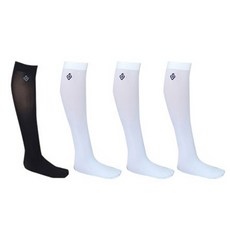 SELVER 女性高爾夫及膝襪 白色3入 + 黑色1入, 混合色, 1個