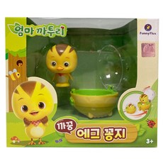 엄마까투리 까꿍 에그 꽁지 작동완구, 혼합색상, 1개