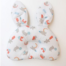 ggoom duboo 孩童兔子立體耳朵印花枕頭, 小熊遊樂場款