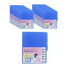 Hope Office Point PP 不透明彩色緊固件文件 A4, 藍色, 20個