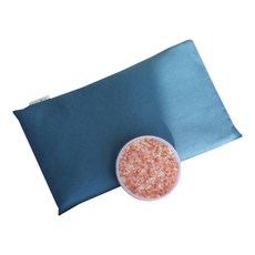 ARIYEPDA 粉紅鹽腹蒸氣包藍灰色+沐浴粉+小袋套組, 1套