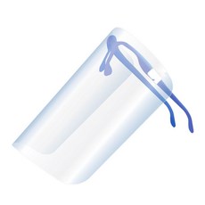 作業用臉部防護鏡片可更換式安全護目面罩, 1個