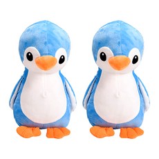 claro 安全帶玩偶, 企鵝款(藍色), 2入