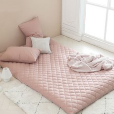 OLIVIA DECO Downey 2 棉質床墊套, 珊瑚拿鐵