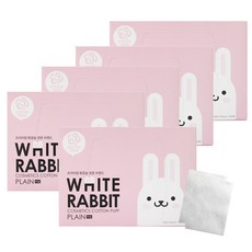 화이트래빗 플레인타입 화장솜, 100개입, 5개