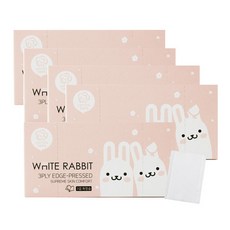 화이트래빗 순면 3겹 화장솜, 90개입, 5개