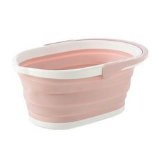 부자오빠 다용도 접이식대야, 1개, 핑크