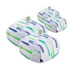 叉勺圖案保溫罩 2入組, 藍色