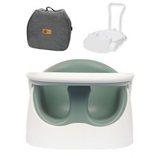 젤리맘 와이즈체어 A클래스 변신 아기의자 + 가방 + 카트, 세이지틸(와이즈체어), 그레이(가방), 화이트(카트 + 리드줄)