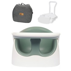 젤리맘 와이즈체어 A클래스 변신 아기의자 + 가방 + 카트, 세이지틸(와이즈체어), 그레이(가방), 그레이(카트 + 리드줄)