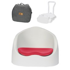 젤리맘 와이즈체어 A클래스 변신 아기의자 + 가방 + 카트, 스칼렛핑크(와이즈체어), 그레이(가방), 화이트(카트 + 리드줄)
