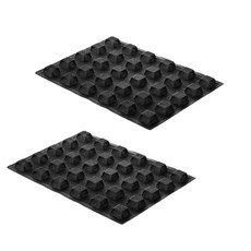 silikomart AIR PLUS 20 SET 2 N.30 SQUARE 烘焙模具 35 x 35 x H 16 mm, 單一顏色, 2個