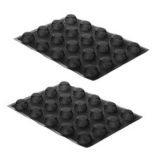 silikomart AIR PLUS 18 SET 2 N.20 ROUND 烘焙模具直徑 48 x H 22 mm, 單色, 2個