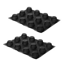 silikomart AIR PLUS 13 SET 2 N.12 ROUND 烘焙模具直徑 60 x H 40 mm, 單色, 2個