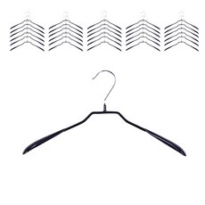 MADA 防滑塗層衣架, 黑色, 50個