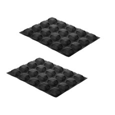 silikomart AIR PLUS 17 SET 2 N.20 方形烘焙模具 50 x 50 x H 20 mm, 單色, 2個