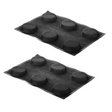 silikomart AIR PLUS 14 SET 2 N.6 ROUND 烘焙模具 直徑 85 x H 20 mm, 單一顏色, 2個