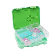 Kongkong便當盒 4格便當盒, 綠色, 1個