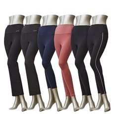 피트인 여성용 쉐이핑 슬림핏 레깅스 4p + 부츠컷 레깅스 2p