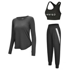 女款瑜珈上衣+運動內衣+運動長褲 SET-681-7