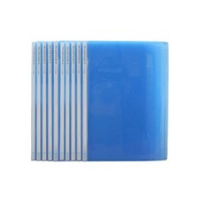 문화산업 레일클리어 홀더 A4 F490B-7, 청색, 10개
