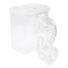 햄스터 디깅박스 은신처 M + 칩시 네스팅 베드 20g, 우유빛투명(은신처), 1세트