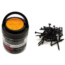 Innotime 木工用粗牙螺絲 黑色 4.6 x 64 mm 1331, 1個
