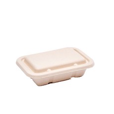 1칸 사각형 밀짚 도시락 뚜껑 500ml, 1개입, 250개