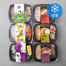 더바른도시락 RICE&BALL 3종 + Tasty in 3종 도시락(냉동), 1.279kg, 1세트