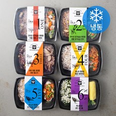 더바른도시락 RICE & BALL 도시락 6종(냉동), 1.281kg, 1세트