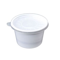 일회용 국물용기 UL 5호 대 화이트, 1000개입, 1개