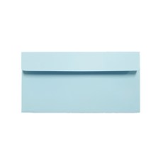 彩色紙 邀請函 喜帖 傳單 卡片信封 220 x 105 mm, 淺天藍色, 100個