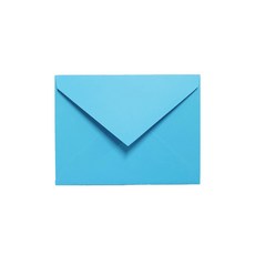 卡片 請柬 邀請函 彩色郵寄用 三角封口 進口紙質信封 165 x 115 mm, 藍色, 100個