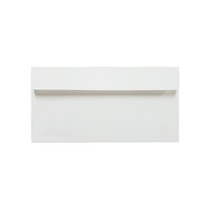 粉彩色西式萊妮紙彩色信封 220 x 105 mm, 白色, 100個