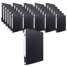 Indy最佳透明文件夾 20張 A4, 40個, 黑色