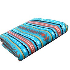 印花防水野餐墊 XL號, 天藍色