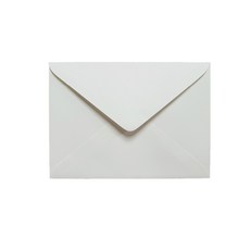 彩色邀請函模造紙明信片信封 180 x 120 mm, 100個, 白色