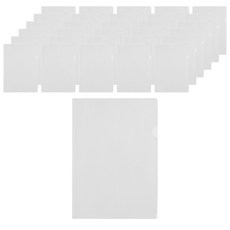 이단 L홀더 A4, 반투명(백색), 1000개