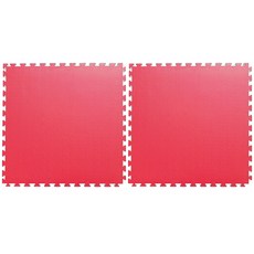 토탈매트 대형 퍼즐 층간소음방지 운동 일반매트 2p, 적색, 1세트