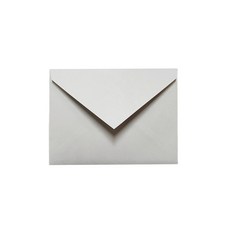 明信片型彩色色紙明信片卡片小信封邀請函邀請函彩色郵寄用三角形進口紙明信片信封 165*115mm, 白色 灰色, 100個