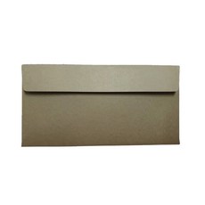 邀請函請帖小冊子進口紙質信封 220*105mm, 棕色, 100個