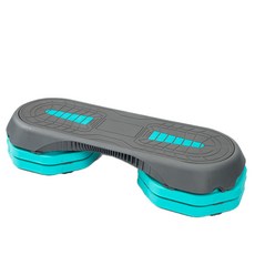 바디스톤 3단 짐프로 에어로빅 스텝박스 AB3512, 그레이 + 스카이블루