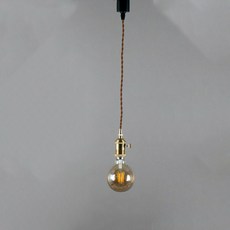 Instagram照明Alice 1燈 P/D 軌道型 扭結線 吊燈 1.5m, 棕色（電線）