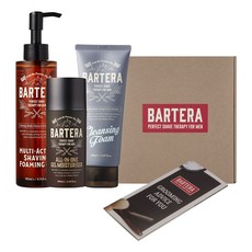 BARTERA 潔面泡沫 150ml + 泡沫油 145ml + 保濕霜 100ml 禮盒裝, 1套
