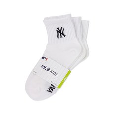 MLB 兒童大Logo中筒襪3雙入