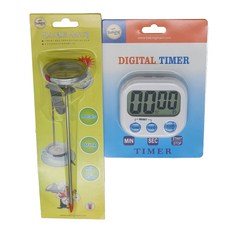 SHINIL家庭烘焙超市 即時溫度計 + 數位計時器, 1套